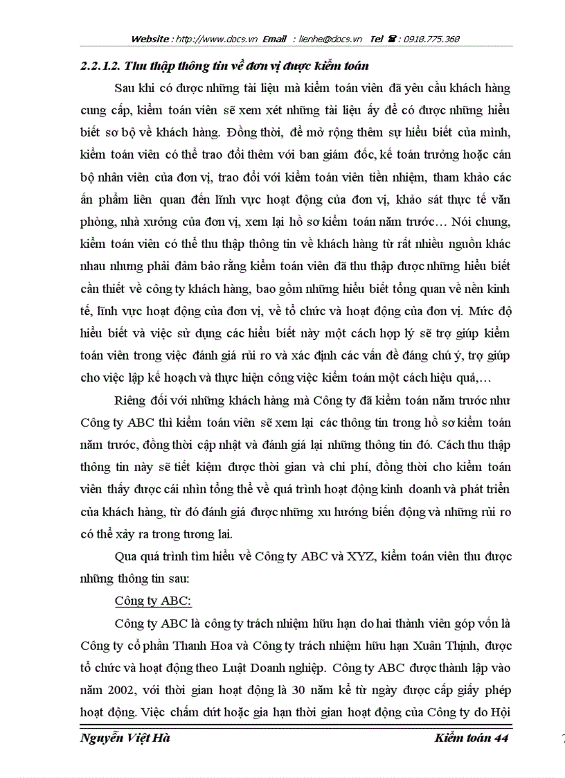 image for page Hoàn thiện kiểm toán khoản mục doanh thu trong kiểm toán Báo cáo tài chính do Công ty Hợp danh Kiểm toán Việt Nam thực hiện