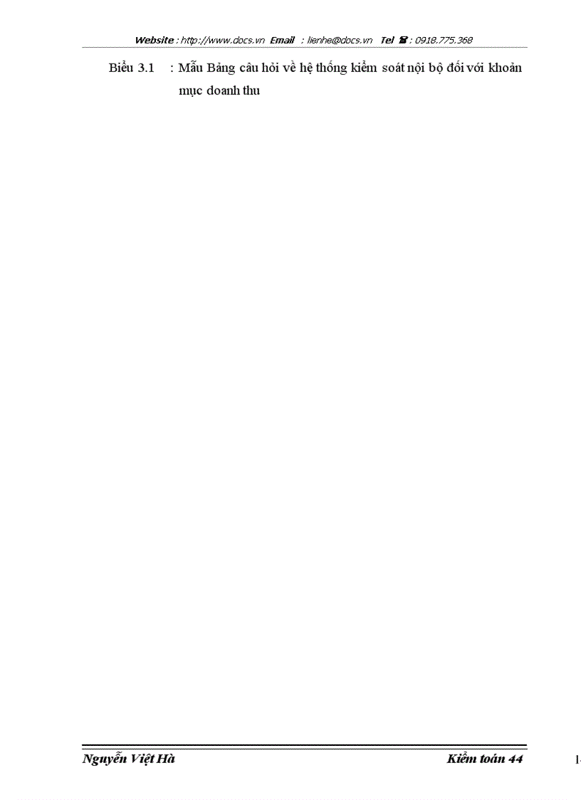 image for page Hoàn thiện kiểm toán khoản mục doanh thu trong kiểm toán Báo cáo tài chính do Công ty Hợp danh Kiểm toán Việt Nam thực hiện