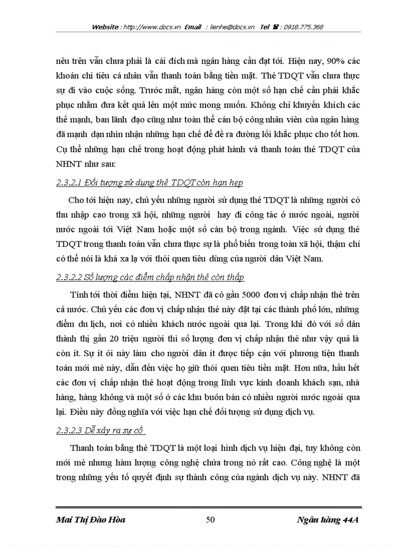 image for page Mở rộng dịch vụ thẻ TDQT tại Ngân hàng Ngoại thương Việt Nam