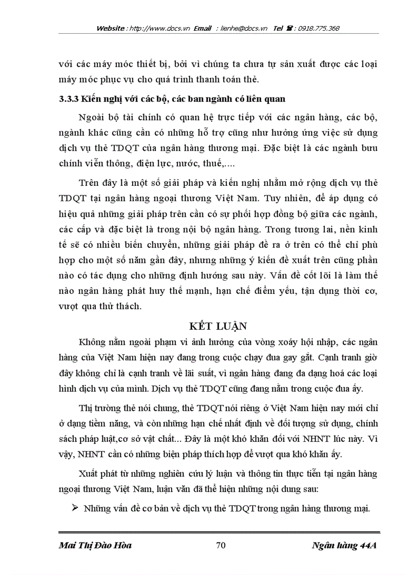 image for page Mở rộng dịch vụ thẻ TDQT tại Ngân hàng Ngoại thương Việt Nam