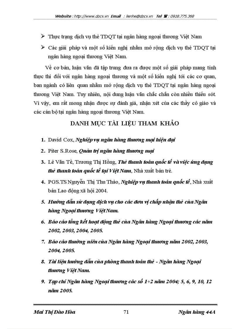 image for page Mở rộng dịch vụ thẻ TDQT tại Ngân hàng Ngoại thương Việt Nam