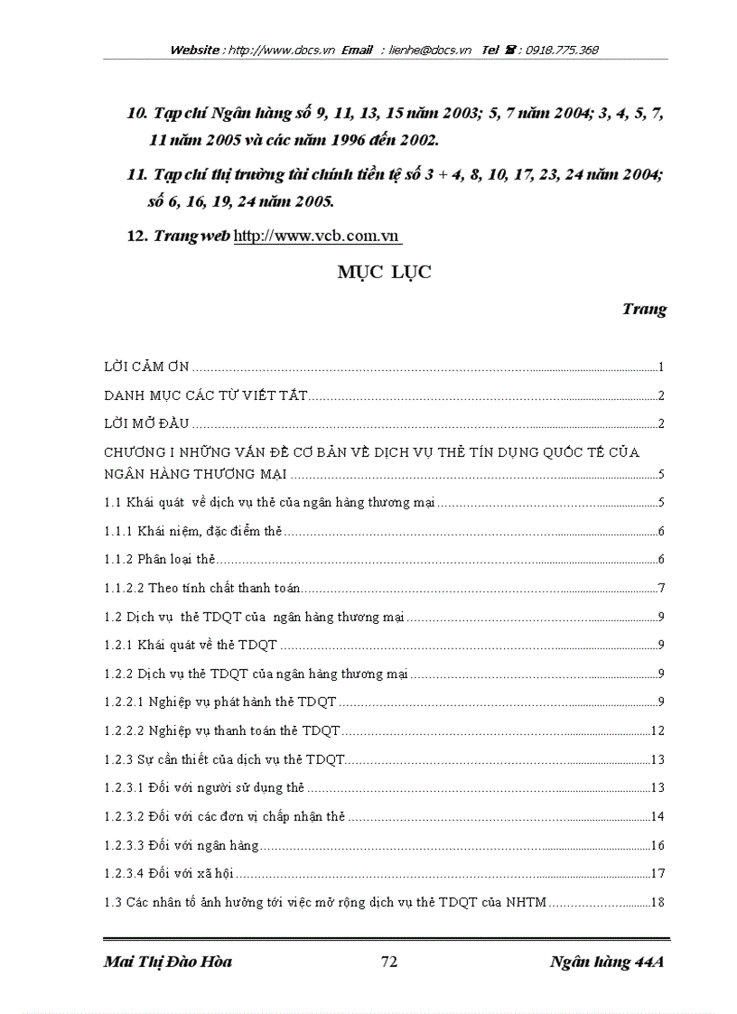 image for page Mở rộng dịch vụ thẻ TDQT tại Ngân hàng Ngoại thương Việt Nam