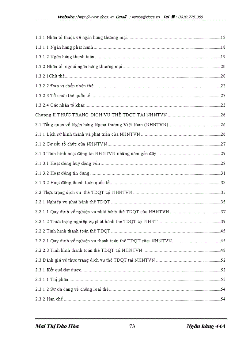 image for page Mở rộng dịch vụ thẻ TDQT tại Ngân hàng Ngoại thương Việt Nam