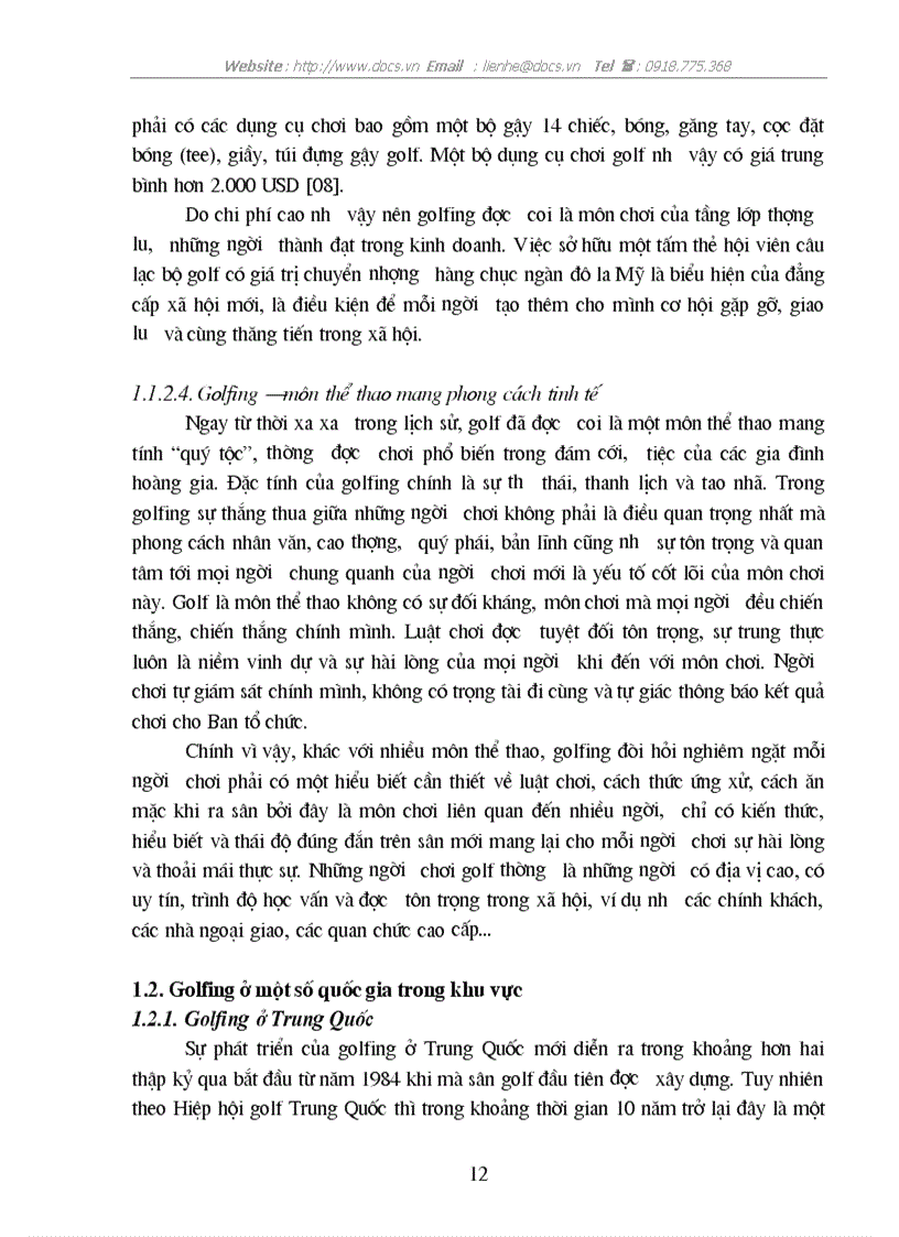 image for page Golfing với việc thu hút khách du lịch tại hai sân golf Đồng Mô và Chí Linh