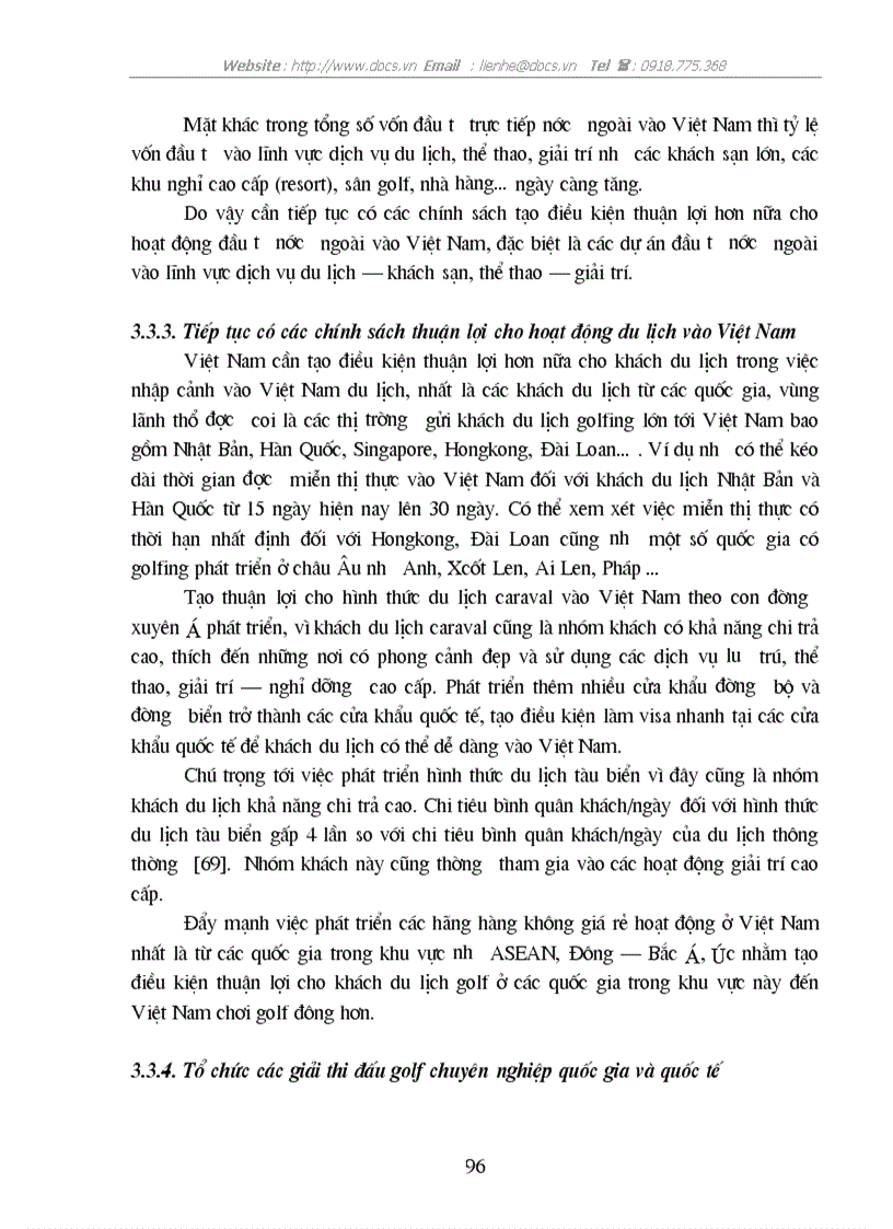 image for page Golfing với việc thu hút khách du lịch tại hai sân golf Đồng Mô và Chí Linh