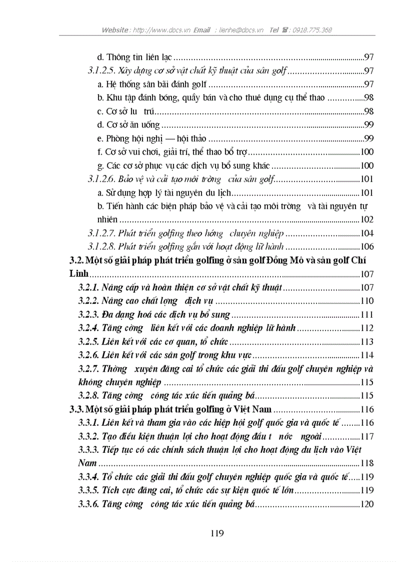 image for page Golfing với việc thu hút khách du lịch tại hai sân golf Đồng Mô và Chí Linh