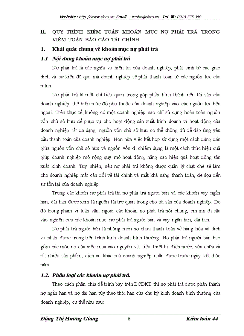 image for page Kiểm toán các khoản nợ phải trả trong kiểm toán Báo cáo tài chính do Công ty Kiểm toán và định giá Việt Nam thực hiện