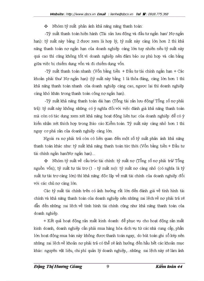 image for page Kiểm toán các khoản nợ phải trả trong kiểm toán Báo cáo tài chính do Công ty Kiểm toán và định giá Việt Nam thực hiện