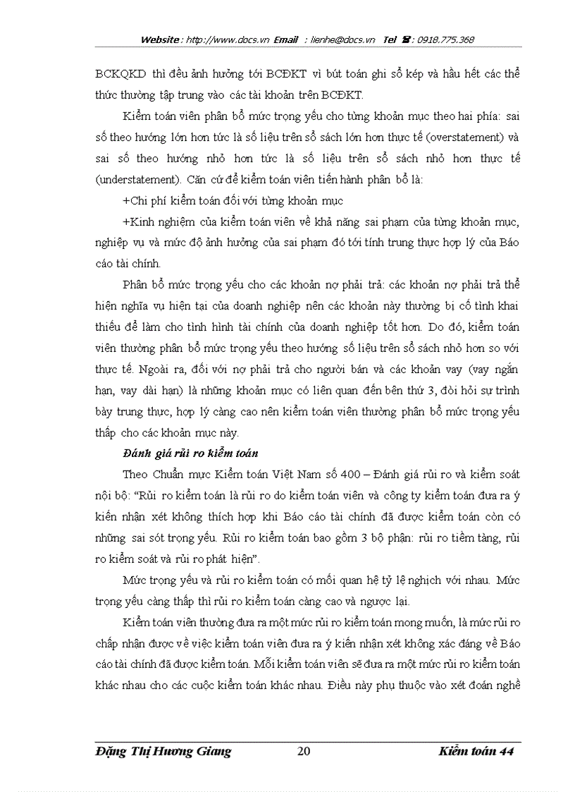 image for page Kiểm toán các khoản nợ phải trả trong kiểm toán Báo cáo tài chính do Công ty Kiểm toán và định giá Việt Nam thực hiện