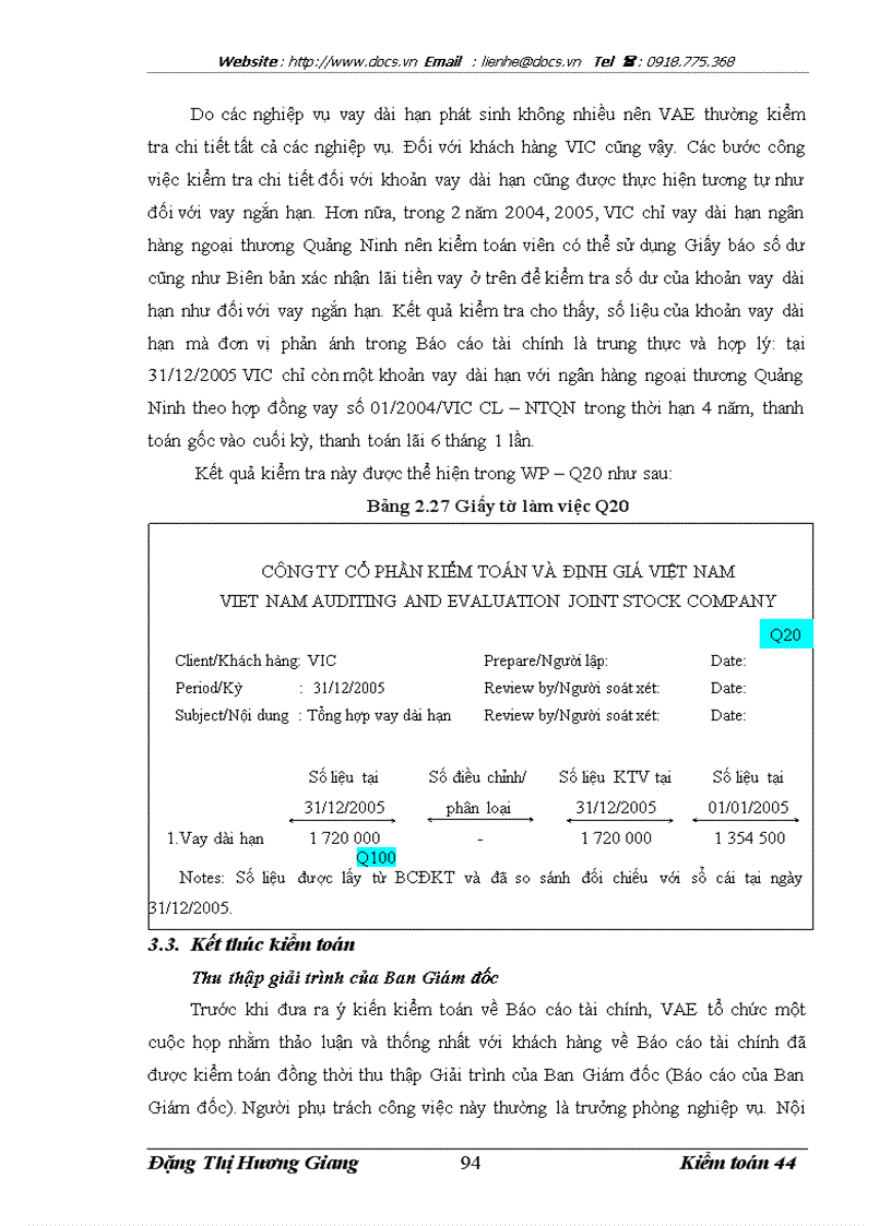 image for page Kiểm toán các khoản nợ phải trả trong kiểm toán Báo cáo tài chính do Công ty Kiểm toán và định giá Việt Nam thực hiện