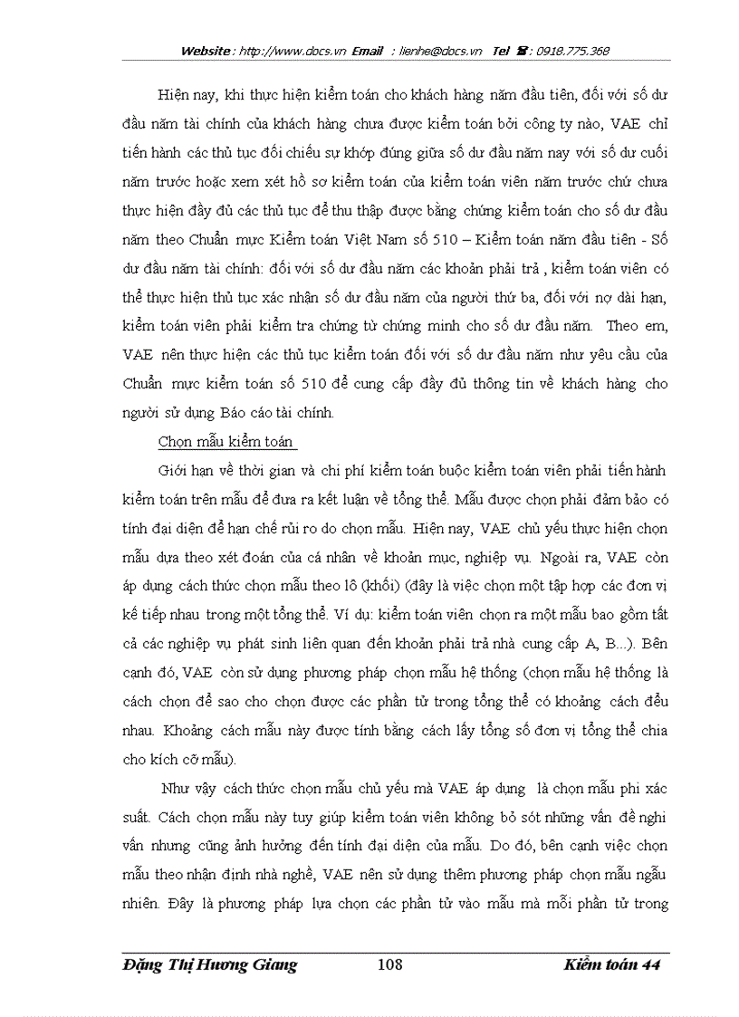 image for page Kiểm toán các khoản nợ phải trả trong kiểm toán Báo cáo tài chính do Công ty Kiểm toán và định giá Việt Nam thực hiện