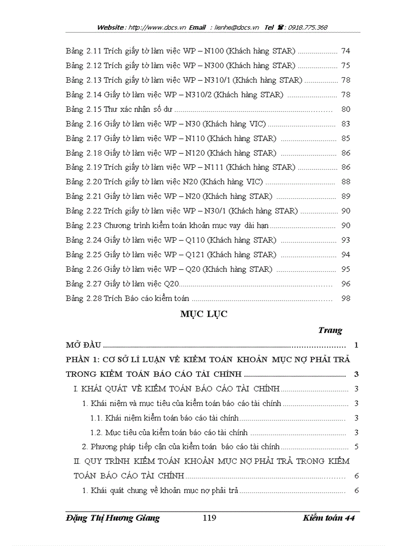 image for page Kiểm toán các khoản nợ phải trả trong kiểm toán Báo cáo tài chính do Công ty Kiểm toán và định giá Việt Nam thực hiện