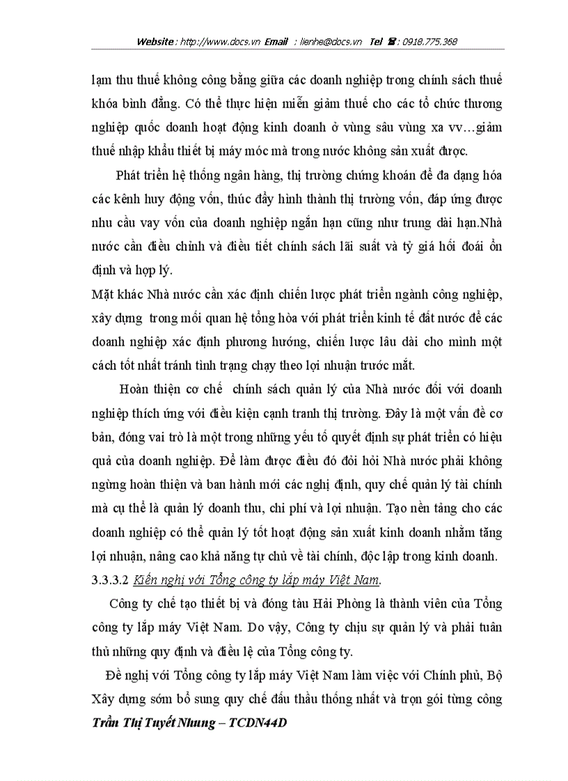 image for page Giải pháp tăng lợi nhuận tại công ty Chế tạo thiết bị và Đóng tàu Hải Phòng