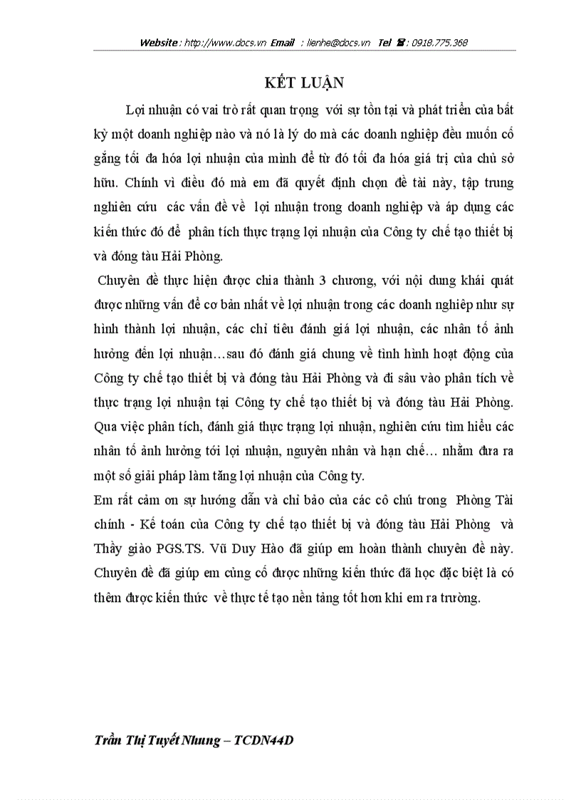 image for page Giải pháp tăng lợi nhuận tại công ty Chế tạo thiết bị và Đóng tàu Hải Phòng