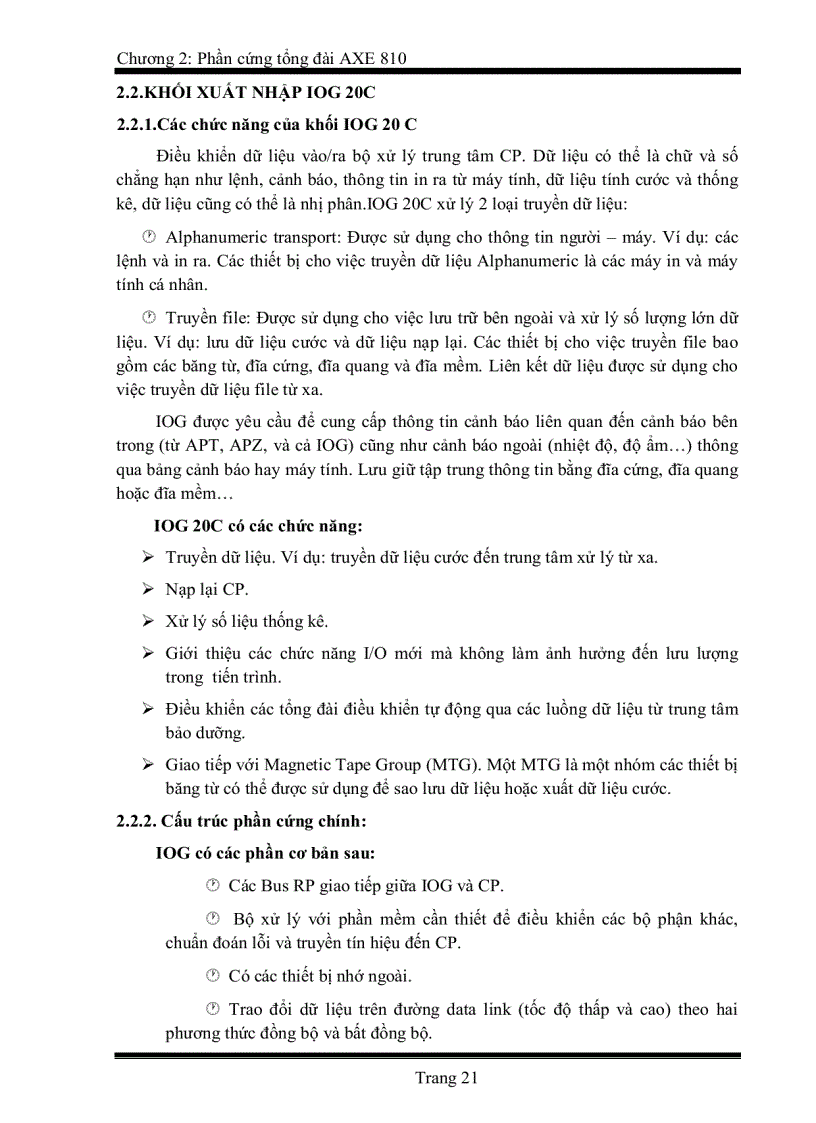 image for page Tìm hiểu phần cứng và vấn đề điều hành bảo dưỡng tổng đài AXE 810