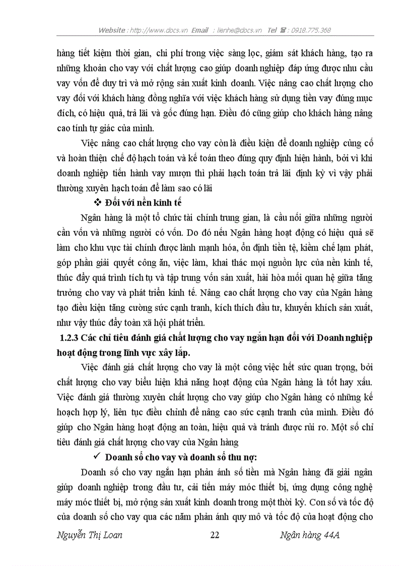 image for page Nâng cao chất lượng cho vay ngắn hạn đối với Doanh nghiệp hoạt động trong lĩnh vực xây lắp tại Ngân hàng Đầu tư và Phát triển Hà Nội