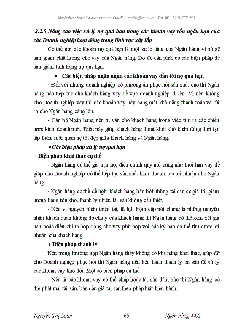 image for page Nâng cao chất lượng cho vay ngắn hạn đối với Doanh nghiệp hoạt động trong lĩnh vực xây lắp tại Ngân hàng Đầu tư và Phát triển Hà Nội