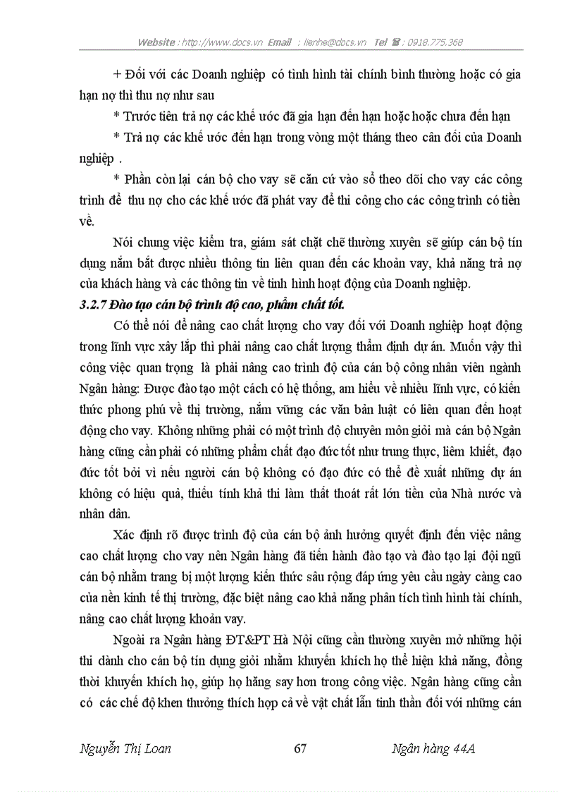 image for page Nâng cao chất lượng cho vay ngắn hạn đối với Doanh nghiệp hoạt động trong lĩnh vực xây lắp tại Ngân hàng Đầu tư và Phát triển Hà Nội