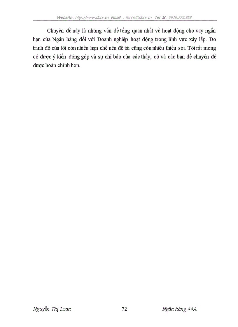 image for page Nâng cao chất lượng cho vay ngắn hạn đối với Doanh nghiệp hoạt động trong lĩnh vực xây lắp tại Ngân hàng Đầu tư và Phát triển Hà Nội