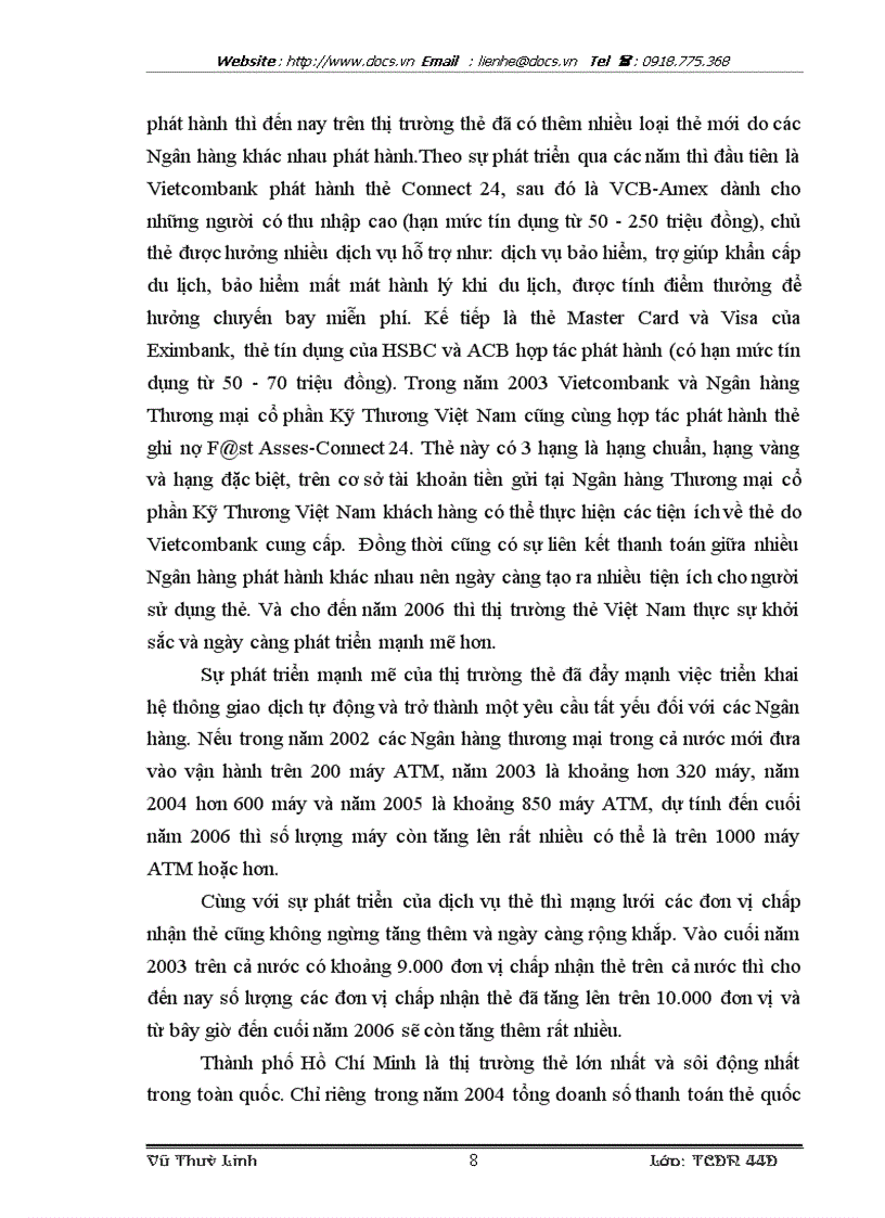 image for page Phát triển dịch vụ thẻ tại Ngân hàng Ngoại thương Hà Nội