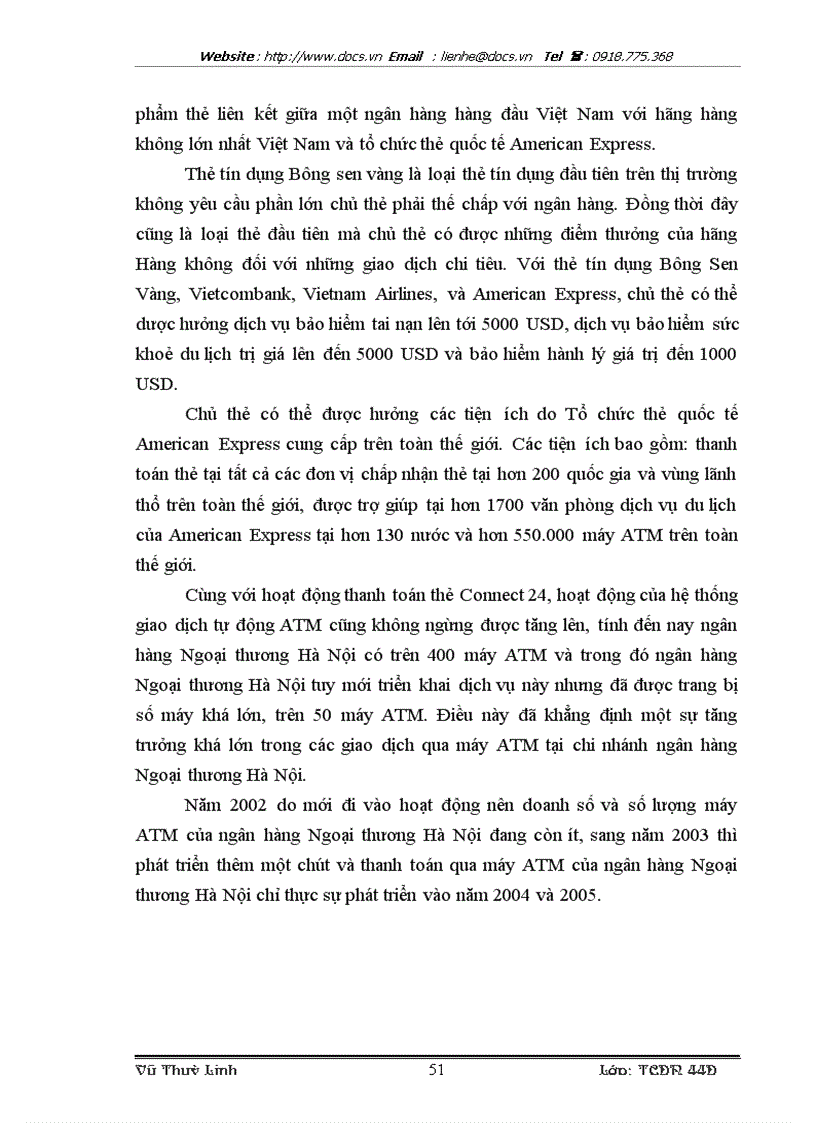 image for page Phát triển dịch vụ thẻ tại Ngân hàng Ngoại thương Hà Nội