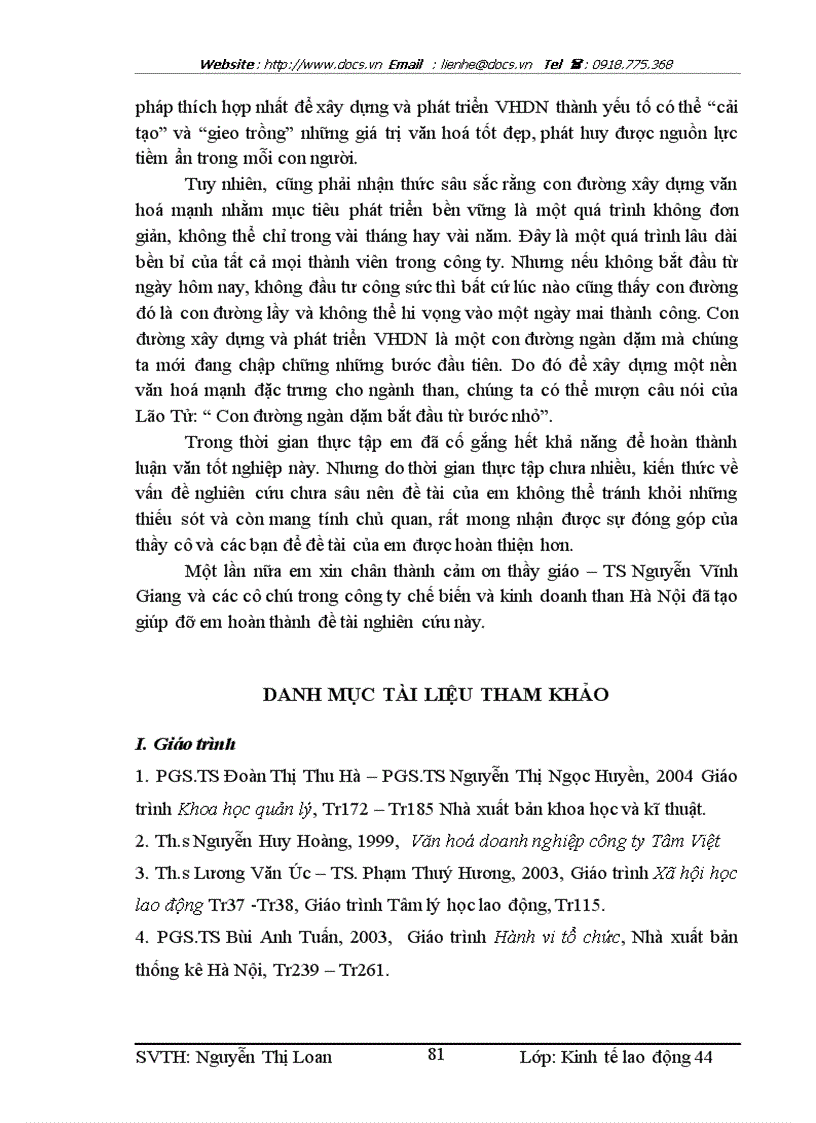 image for page Xây dựng và phát triển văn hoá doanh nghiệp tại công ty chế biến và kinh doanh than Hà Nội