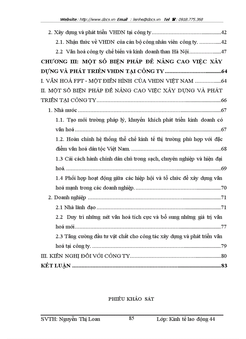 image for page Xây dựng và phát triển văn hoá doanh nghiệp tại công ty chế biến và kinh doanh than Hà Nội