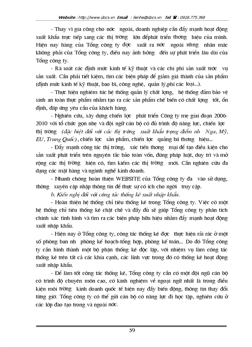 image for page Vận dụng một số phương pháp thống kê phân tích tình hình hoạt động xuất khẩu nông sản của Tổng công ty rau quả nông sản Việt Nam