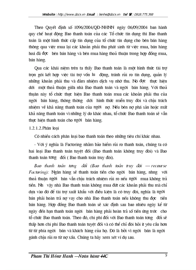 image for page Phát triển nghiệp vụ bao thanh toán xuất khẩu tại ngân hàng thương mại cổ phần xuất nhập khẩu Việt Nam chi nhánh Eximbank Hà Nộ