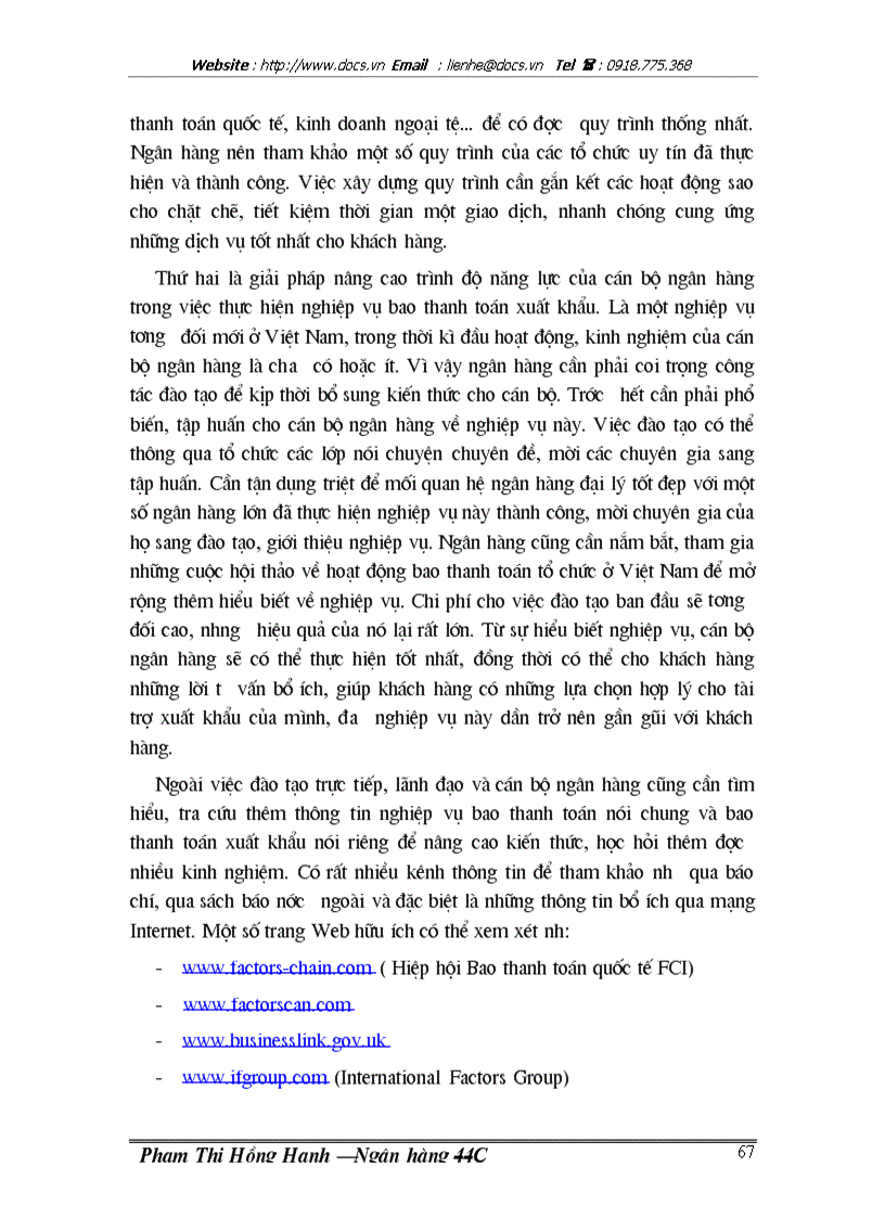 image for page Phát triển nghiệp vụ bao thanh toán xuất khẩu tại ngân hàng thương mại cổ phần xuất nhập khẩu Việt Nam chi nhánh Eximbank Hà Nộ