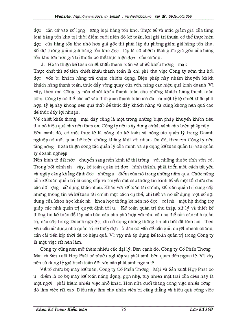 image for page Hoàn thiện hạch toán tiêu thụ hàng hoá và xác định kết quả kinh doanh tại Công ty Cổ Phần Thương Mại và Sản Xuất Hợp Phát