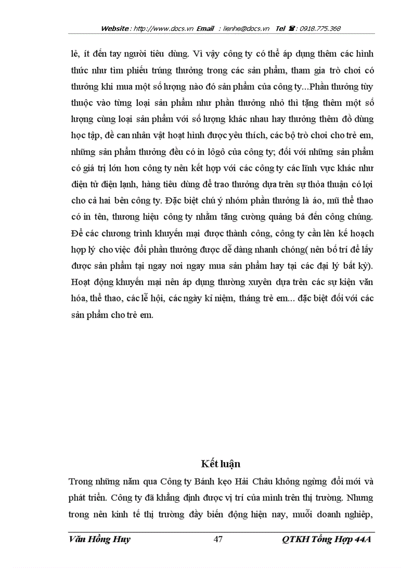 image for page Hoàn thiện và mở rộng hệ thống kênh phân phối của Công ty Bánh kẹo Hải Châu