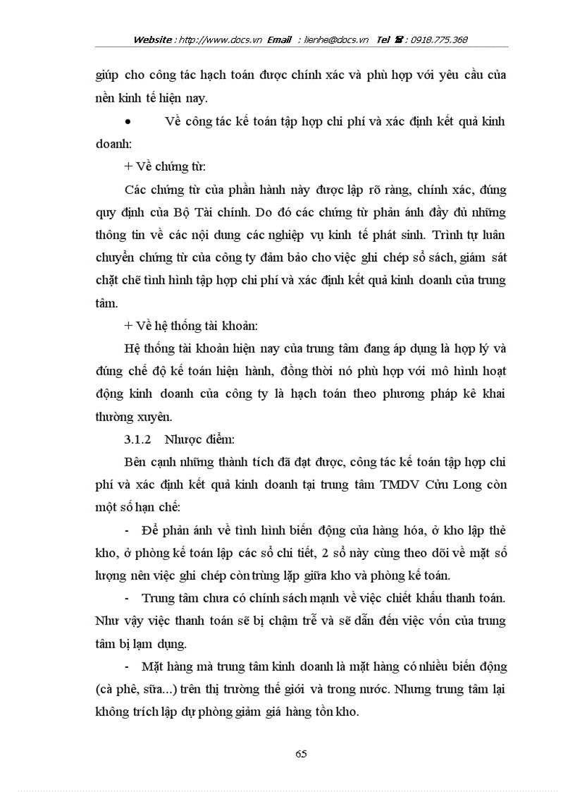 image for page Kế toán tập hợp chi phí và xác định kết quả kinh doanh trong doanh nghiệp thương mại dịch vụ