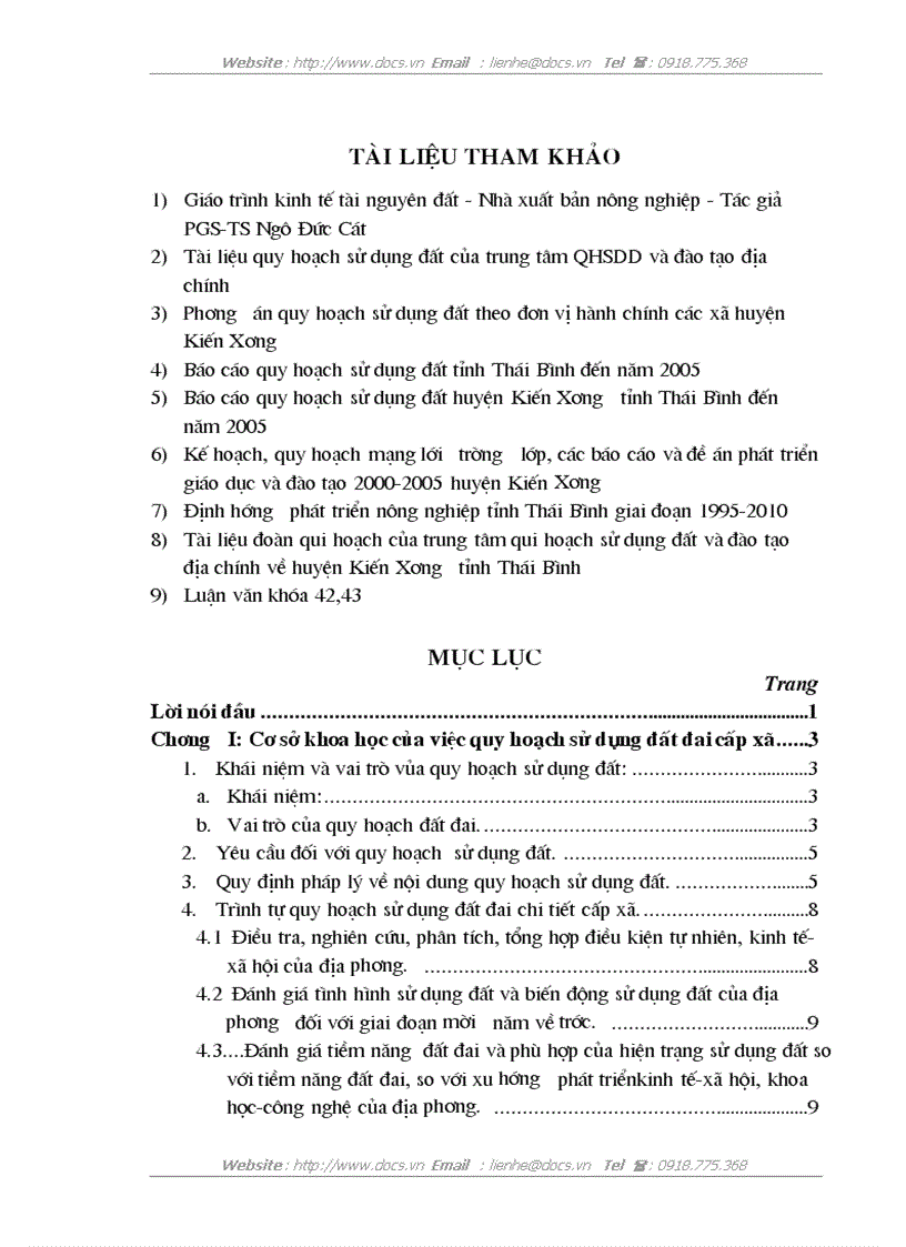 image for page Quy hoạch sử dụng đất đai xã Vũ Hoà huyện Kiến Xương tỉnh Thái Bình giai đoạn 2005 2015