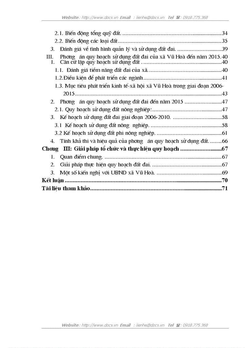 image for page Quy hoạch sử dụng đất đai xã Vũ Hoà huyện Kiến Xương tỉnh Thái Bình giai đoạn 2005 2015