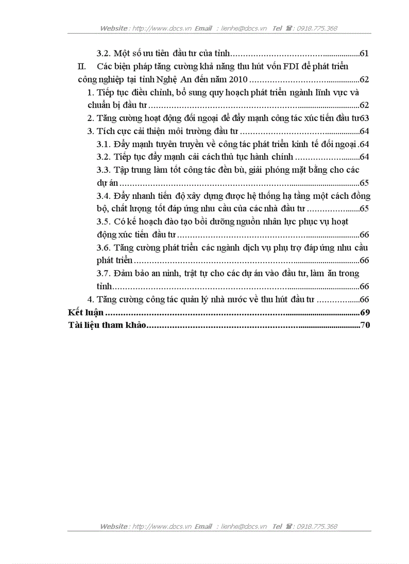 image for page Tăng cường thu hút vốn đầu tư trực tiếp nước ngoài vào phát triển công nghiệp tại tỉnh Nghệ An đến năm 2010