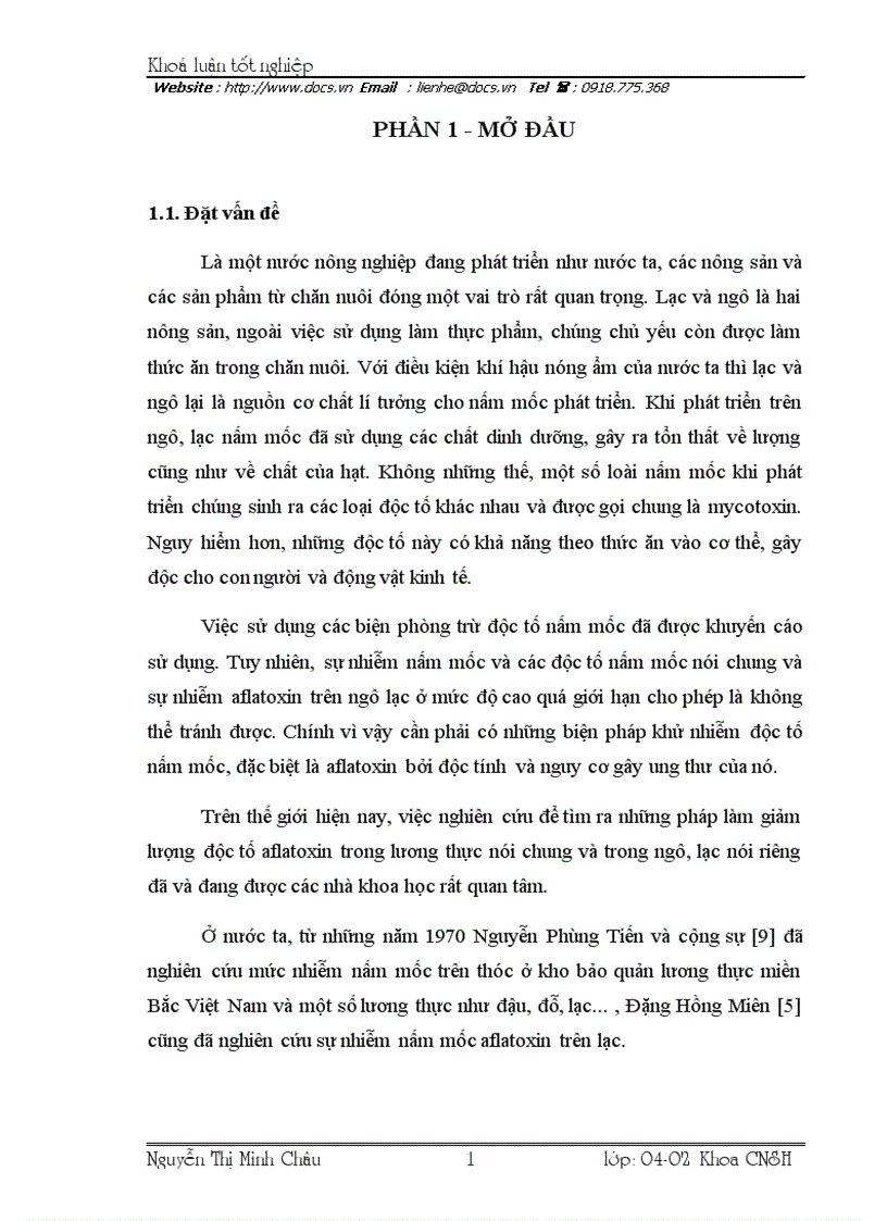 image for page Phân lập và tuyển chọn các chủng vi khuẩn và vi nấm có khả năng khử aflatoxin nhiễm trên ngô lạc ở mức độ cao