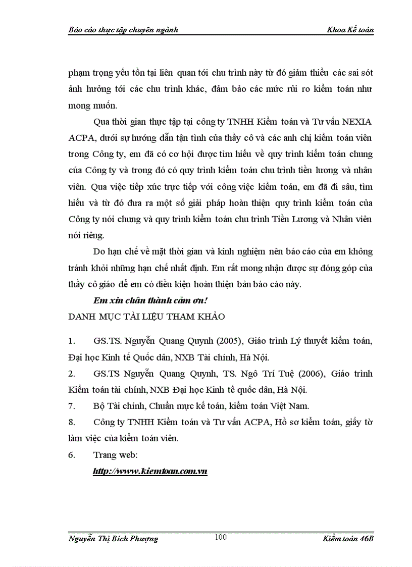 image for page Hoàn thiện quy trình kiểm toán chu trình tiền lương và nhân viên do công ty TNHH Kiểm toán và Tư vấn NEXIA ACPA thực hiện