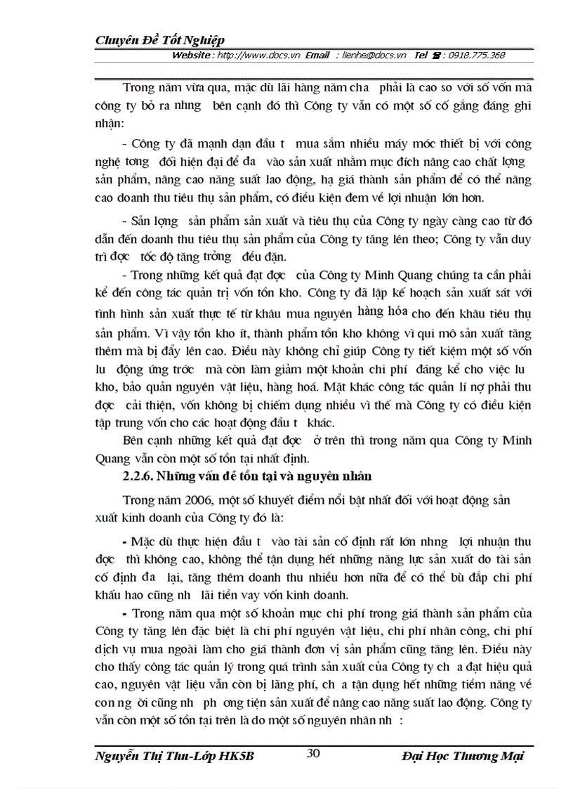 image for page Kế Hoạch Lợi nhuận và Cỏc Giải pháp nhằm tăng lợi nhuận tại Công ty TNHH sản xuất Thương mại Tổng Hợp Minh Quang