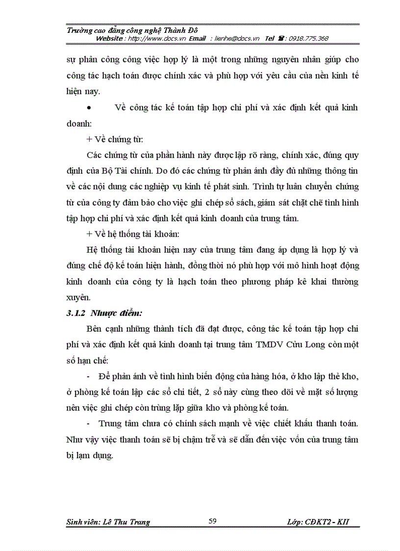 image for page Kế toán tập hợp chi phí và xác định kết quả kinh doanh trong doanh nghiệp thương mại dịch vụ