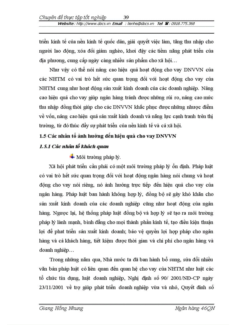 image for page Nâng cao hiệu quả cho vay đối với dnvvn tại ngân hàng tmcp sài gòn chi nhánh hà nội