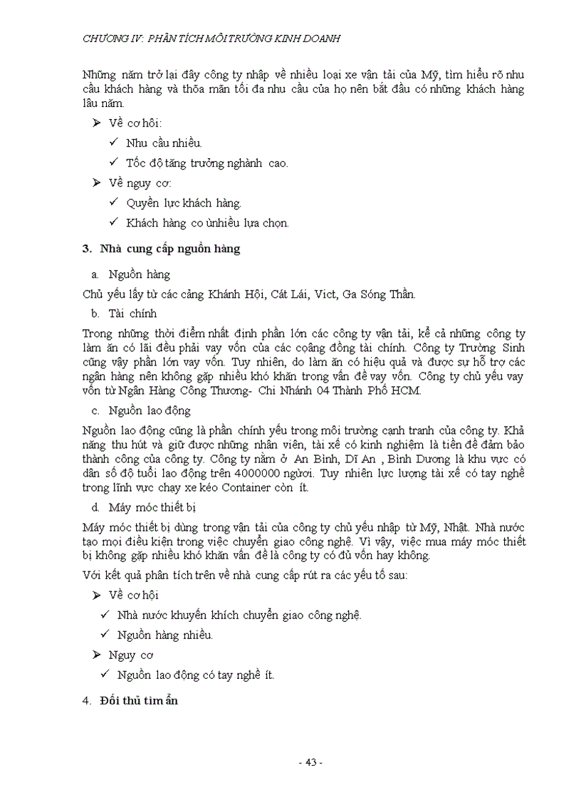 image for page Xây dựng đánh giá và lựa chọn chiến lược kinh doanh cho công ty trách nhiệm hữu hạn Thương Mại Dịch Vụ Vận Tải Trường Sinh