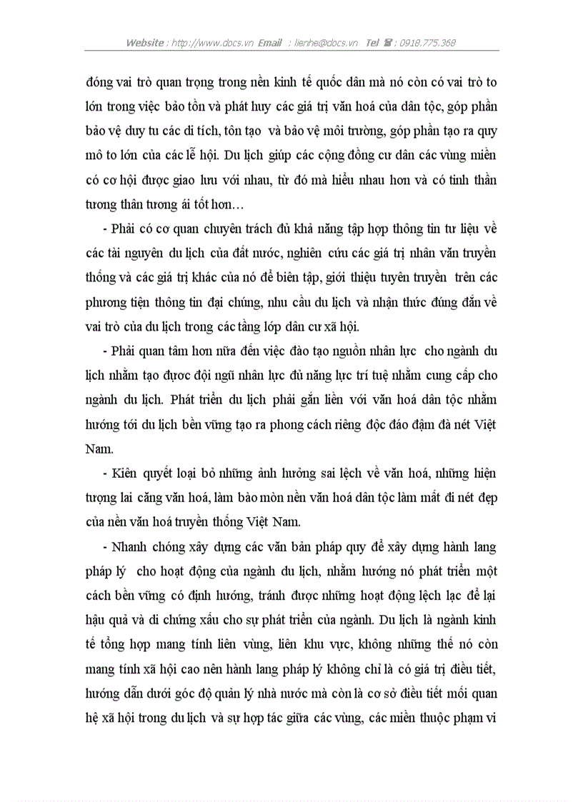 image for page Vai trò của du lịch trong việc bảo tồn và phát huy bản sắc văn hoá dân tộc