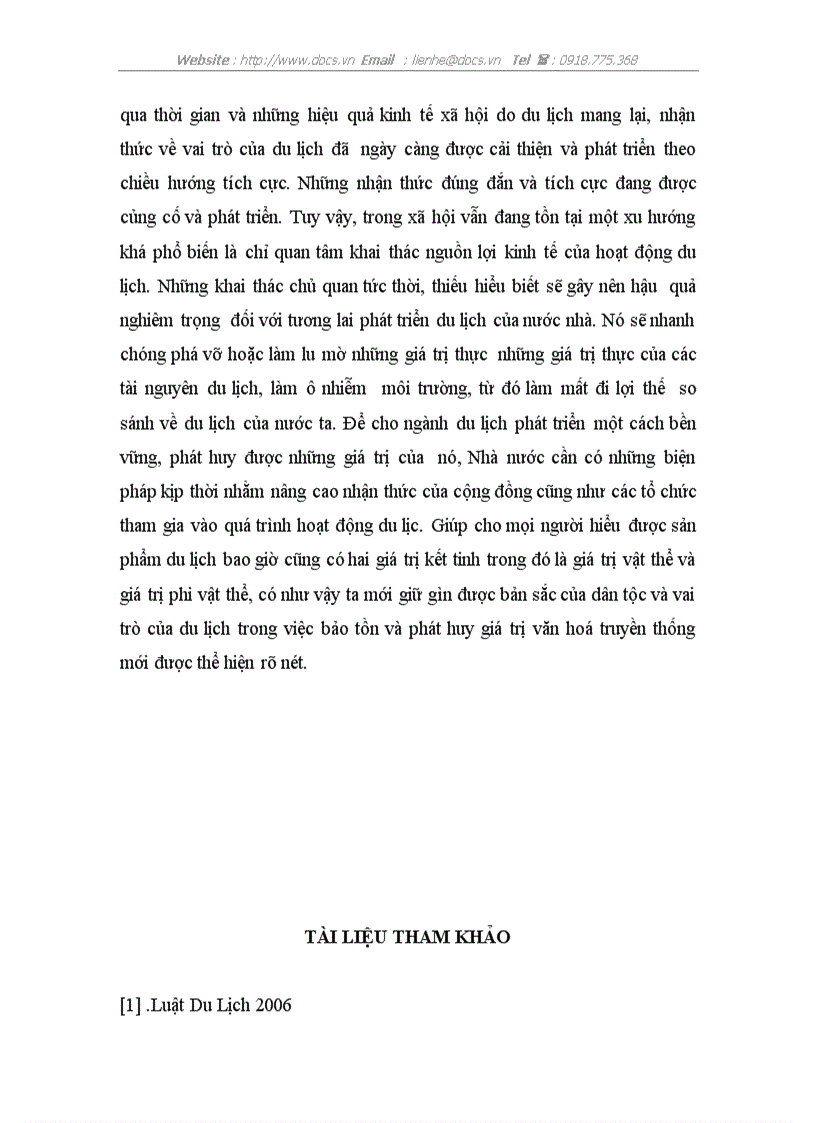 image for page Vai trò của du lịch trong việc bảo tồn và phát huy bản sắc văn hoá dân tộc