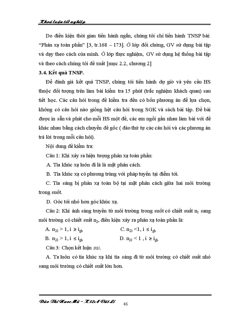 image for page Hình thành một số kiến thức mới bằng giải bài tập trong dạy học vật lý