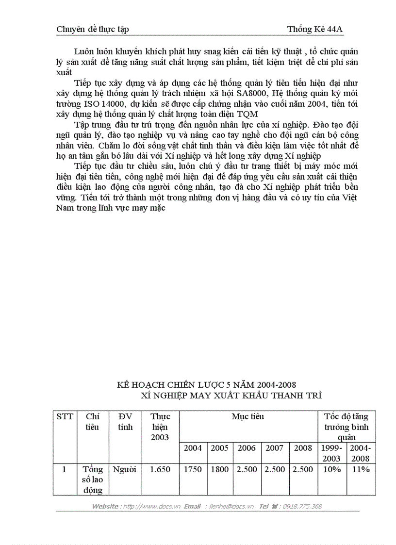 image for page Vận dụng phương pháp Thống Kê phân tích hiệu quả sản xuất kinh doanh của Xí nghiệp may xuất khẩu Thanh Trì năm 2003 2004