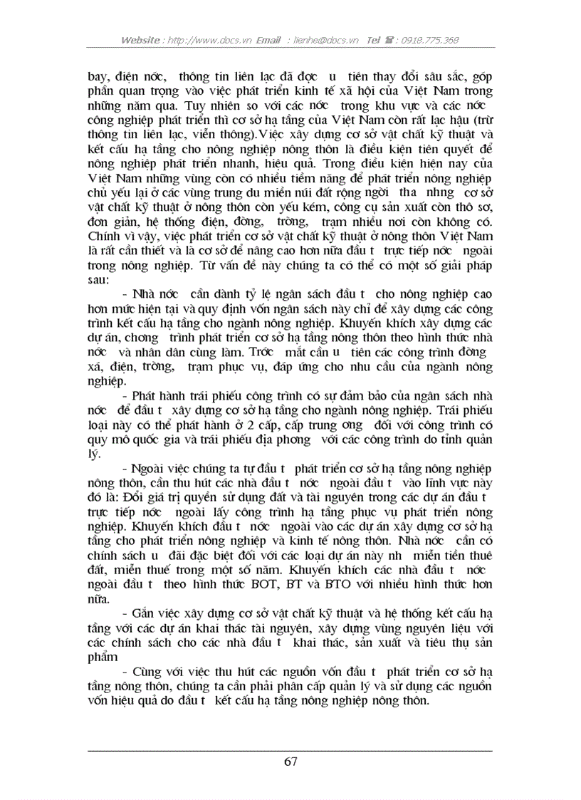 image for page Đầu tư trực tiếp nước ngoài phát triển nghành nông nghiệp Việt Nam thực trạng và giải pháp