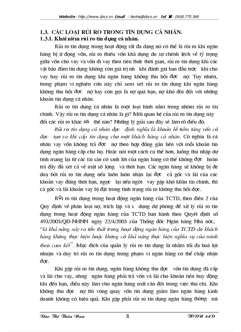 image for page Tăng cường quản lý rủi ro tín dụng cá nhân tại ngân hàng VPBank Chi nhánh Hà Nội