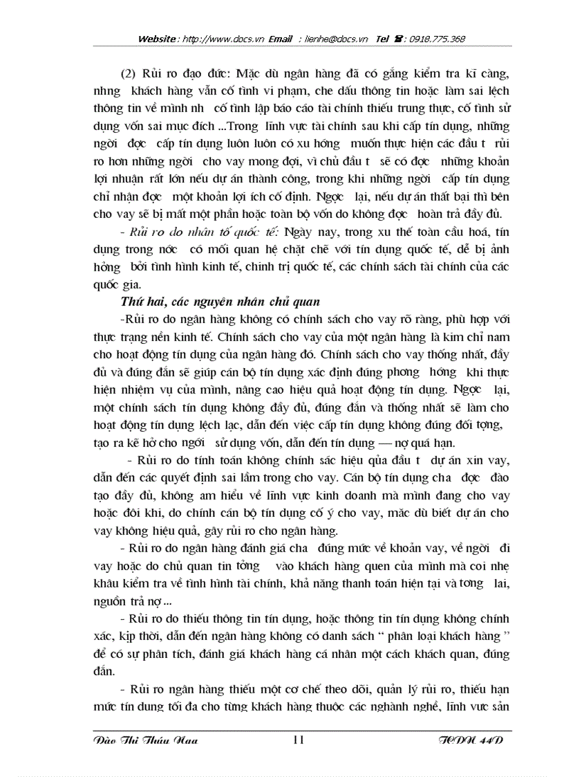 image for page Tăng cường quản lý rủi ro tín dụng cá nhân tại ngân hàng VPBank Chi nhánh Hà Nội