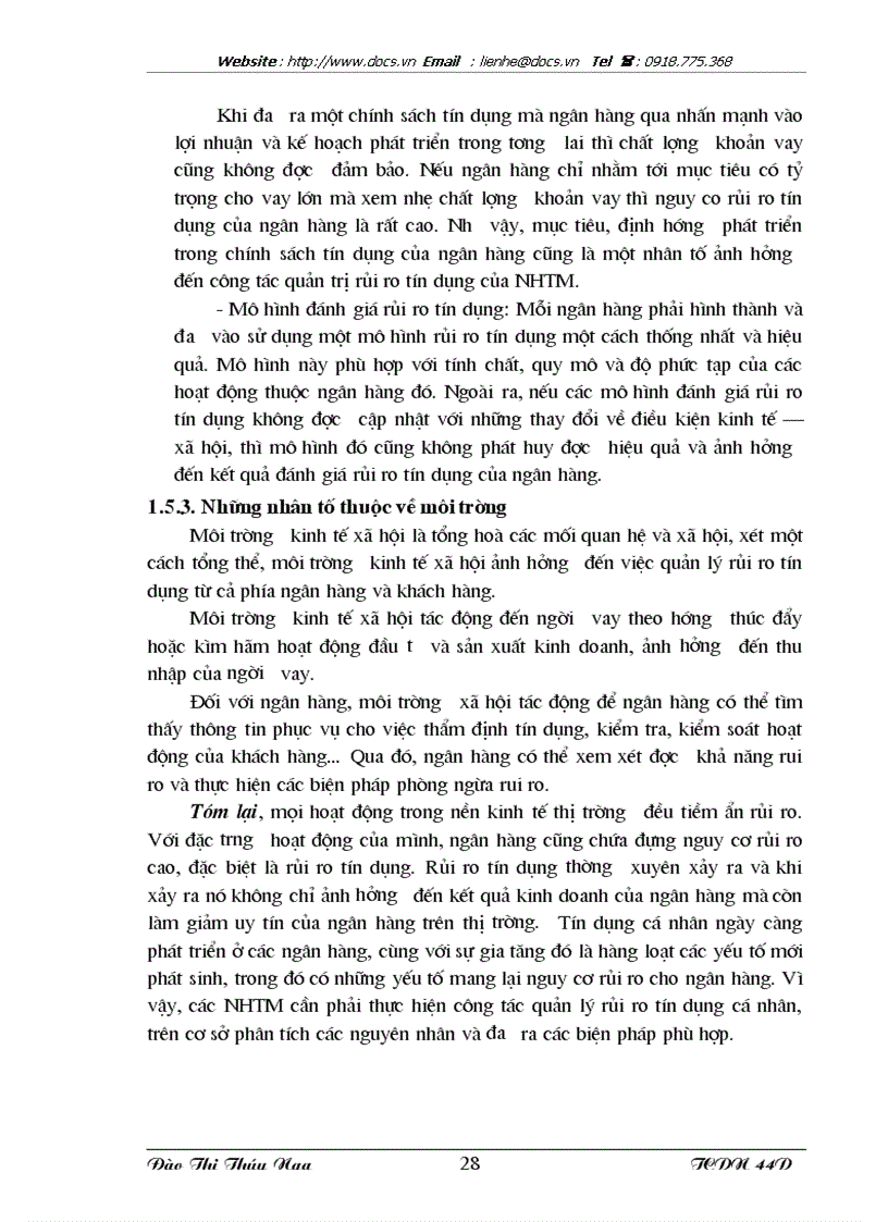 image for page Tăng cường quản lý rủi ro tín dụng cá nhân tại ngân hàng VPBank Chi nhánh Hà Nội